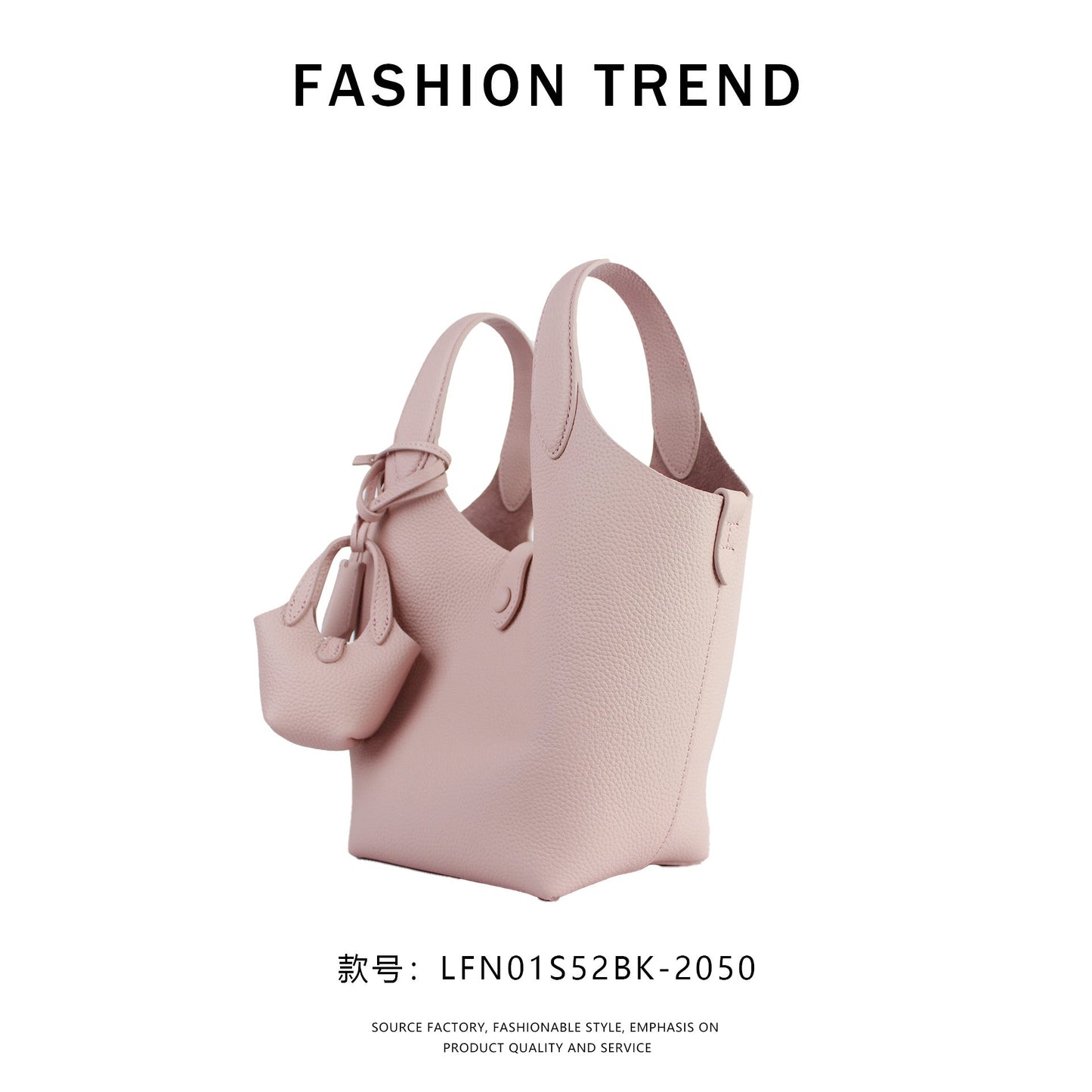 【$129.99 】NiceBags new spring and summer bucket bag cowhide