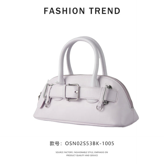 【$99.99】NiceBags2025 spring and summer new niche shell bag shoulder bag genuine leather handbag