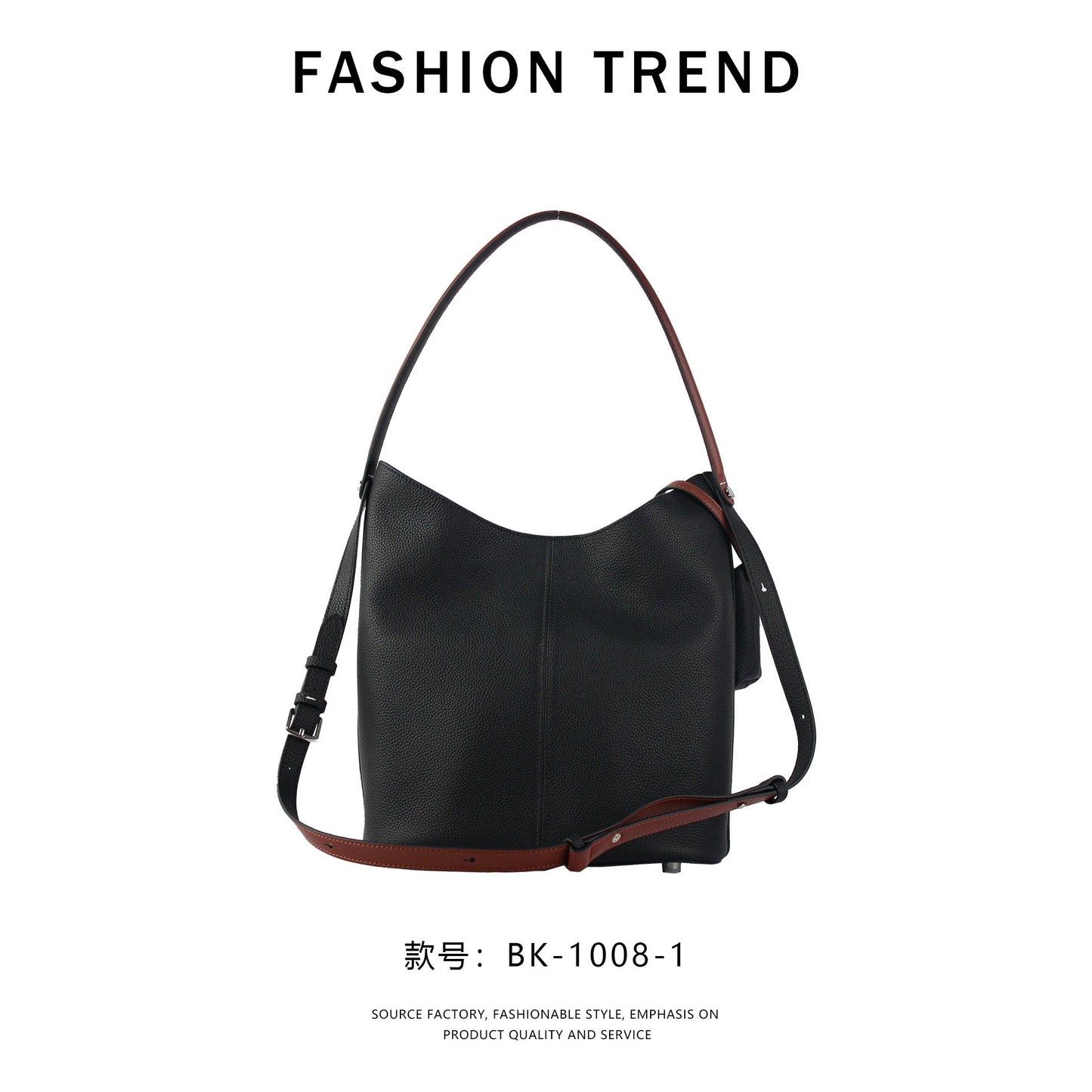 【$129.99】GlowBags celebrity style bucket bag one-shoulder hand-held tote bag