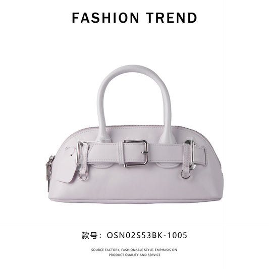 【$99.99】NiceBags2025 spring and summer new niche shell bag shoulder bag genuine leather handbag