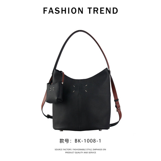 【$129.99】GlowBags celebrity style bucket bag one-shoulder hand-held tote bag