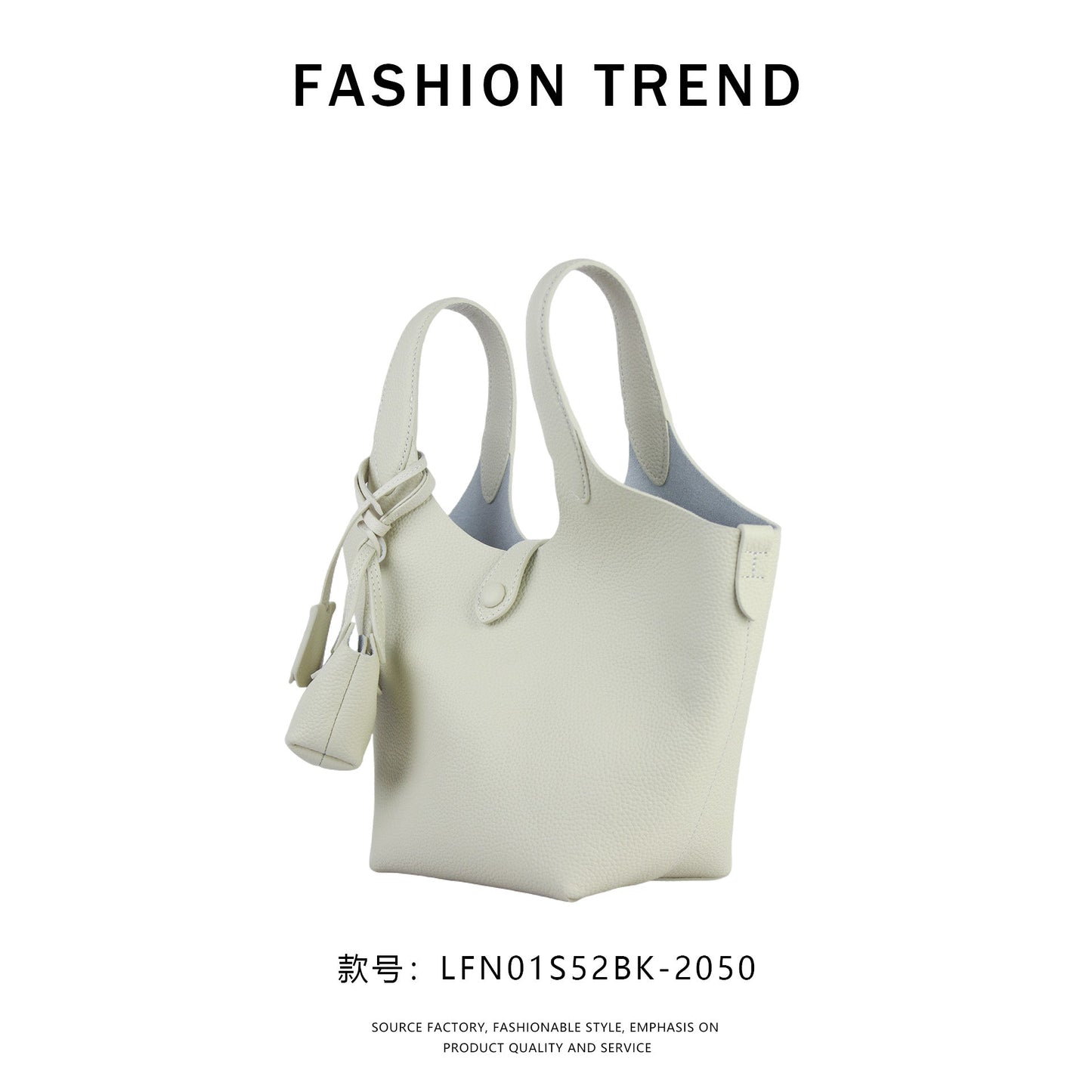 【$129.99 】NiceBags new spring and summer bucket bag cowhide