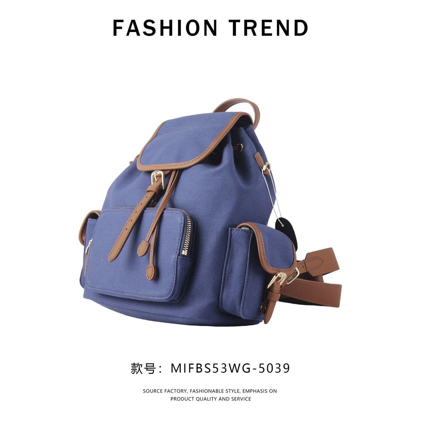 【$119.99 】NiceBags retro college style backpack functional niche design bag